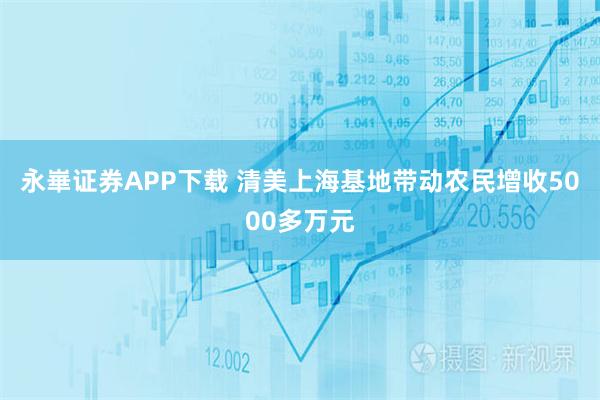 永崋证券APP下载 清美上海基地带动农民增收5000多万元