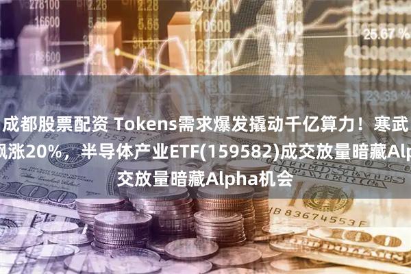 成都股票配资 Tokens需求爆发撬动千亿算力！寒武纪单日飙涨20%，半导体产业ETF(159582)成交放量暗藏Alpha机会